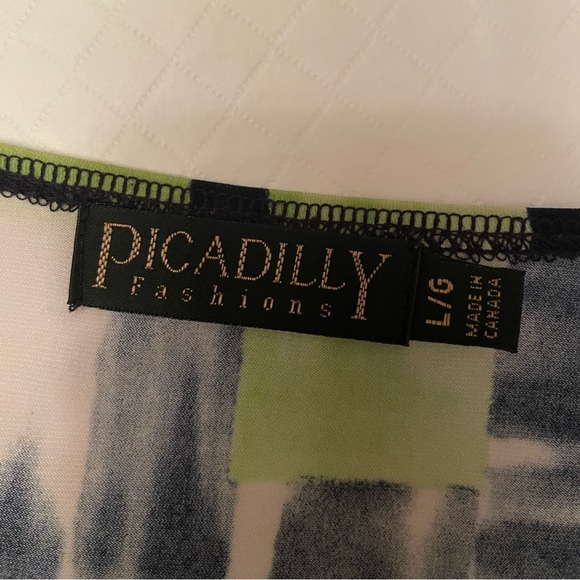 Picadilly - Flutter Sleeve - Tunic Top Women’s Sz L - Picture 6 of 7